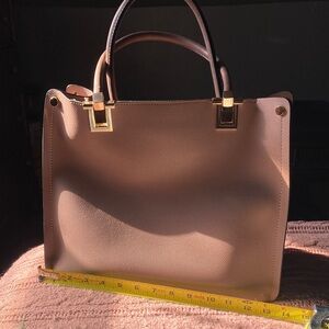 Sophisticated Dusty Pink Satchel plus crossbody